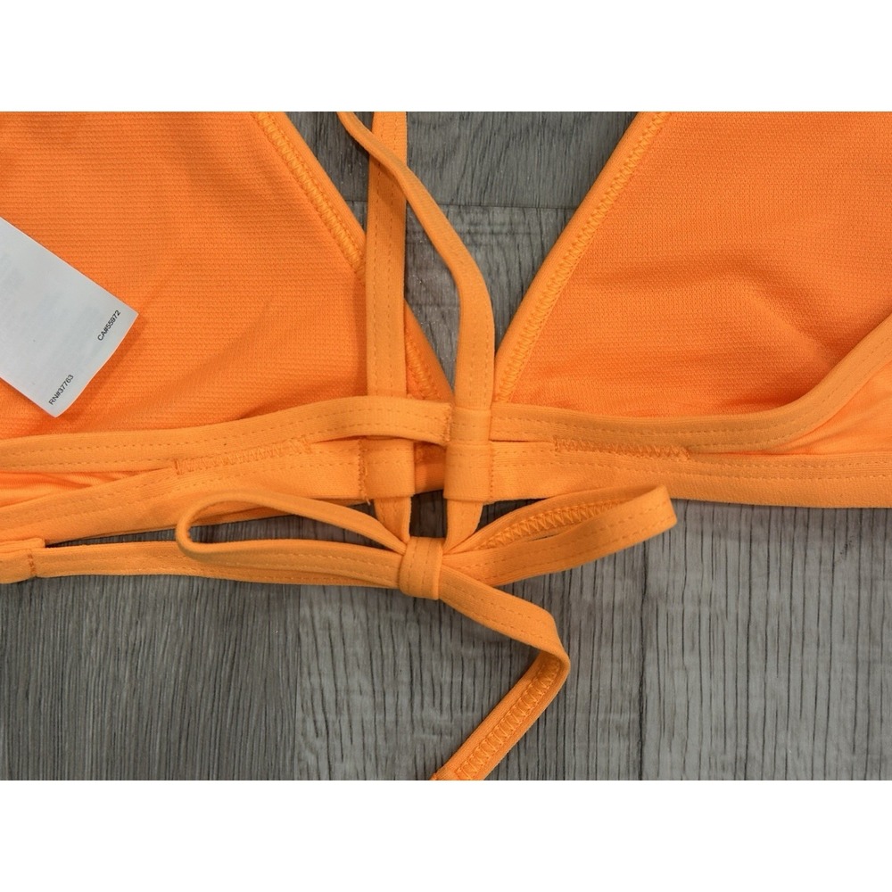 Nike Hydrastrong Women's Orange Bikini Swimsuit Top Size Large NWT MSRP: $40 - Picture 7 of 9